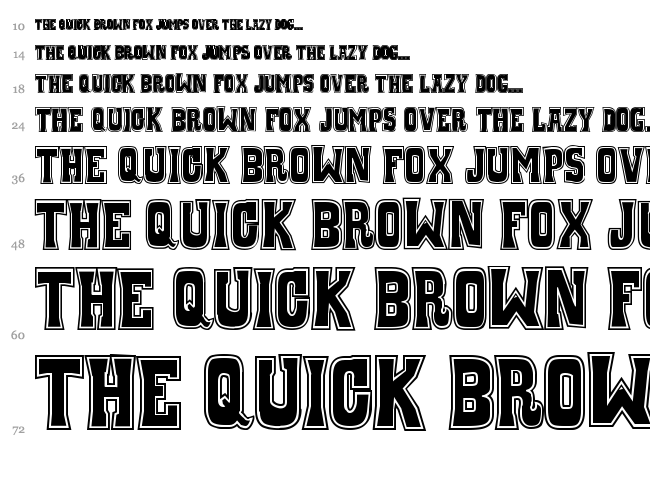 Whiskey Town font waterfall